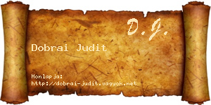 Dobrai Judit névjegykártya