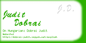 judit dobrai business card